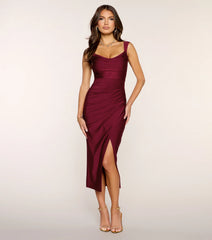 Annabelle High Slit Midi Dress