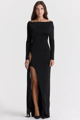 Black Cutout Maxi Dress