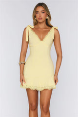 Style That Moves Mini Dress Lemon