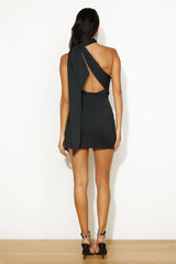 Feel The Heat Mini Dress Black