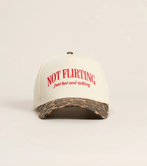 Not Flirting Leopard Print Baseball Hat