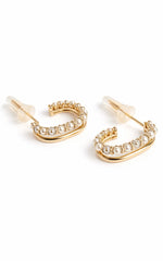 Haisley Hoop Earrings in Gold
