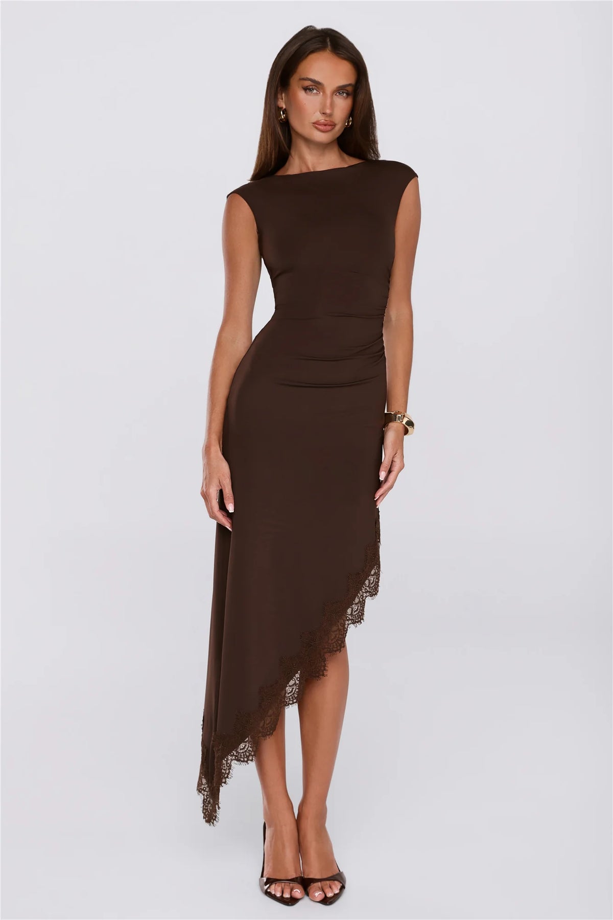 Downtown Energy Maxi Dress Brown