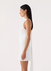 In The End Mini Dress - White