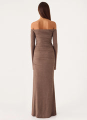 Hollywood Action Maxi Dress - Taupe