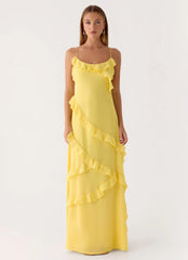 Mishal Maxi Dress - Bright Lemon