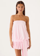 Mazie Strapless Mini Dress - Pink
