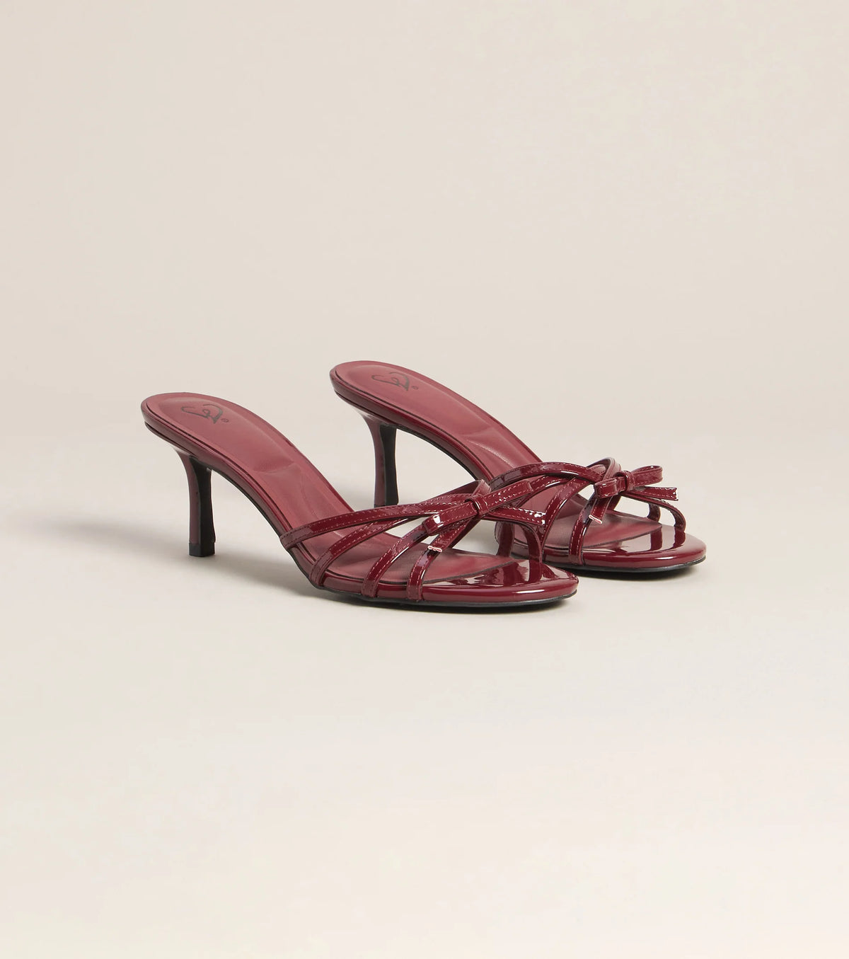 Date Night Bow Patent Mules