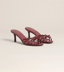 Date Night Bow Patent Mules