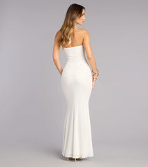Tori Mesh Mermaid Formal Dress