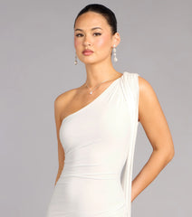 Stunning Impression One-Shoulder Bodycon Mini Dress