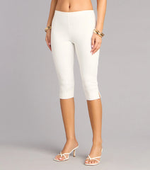 Plans Secured Ponte Capri Pants