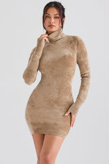 Fawn Chenille Mini Dress