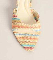 Spritz O' Clock Kitten Striped Heels