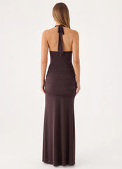 Myrhee Maxi Dress - Chocolate