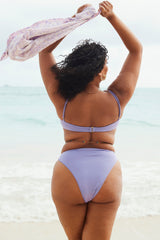 Violet High Waist Bikini Bottom