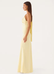 Elena Maxi Dress - Baby Yellow