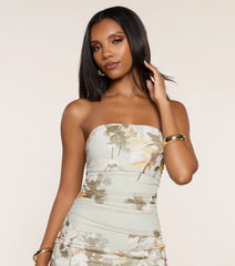 Summer Invite Floral Slit Maxi Dress
