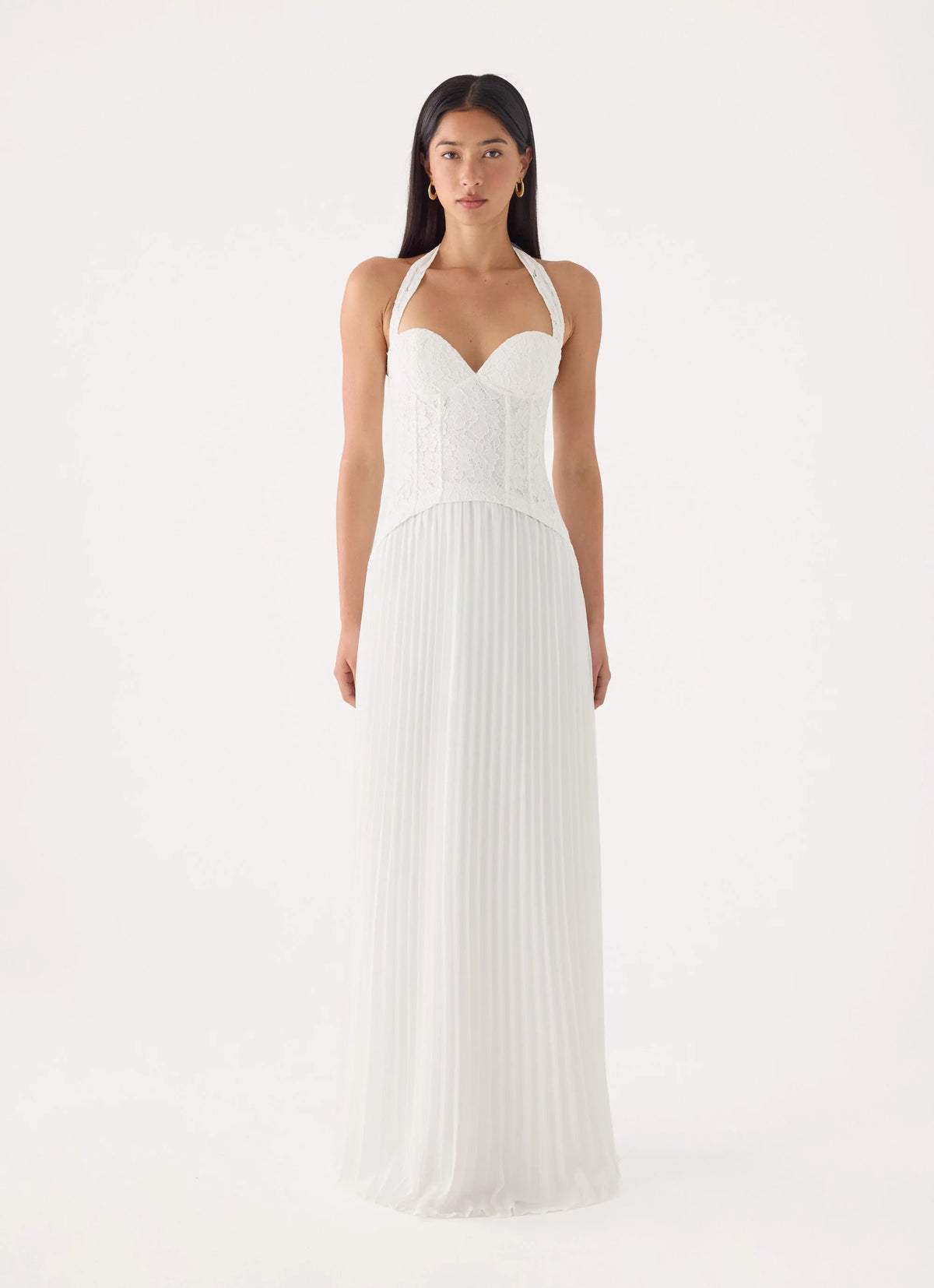 Tunnel Vision Maxi Dress - White