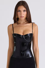 Black Latex Corset Top - Limited Edition