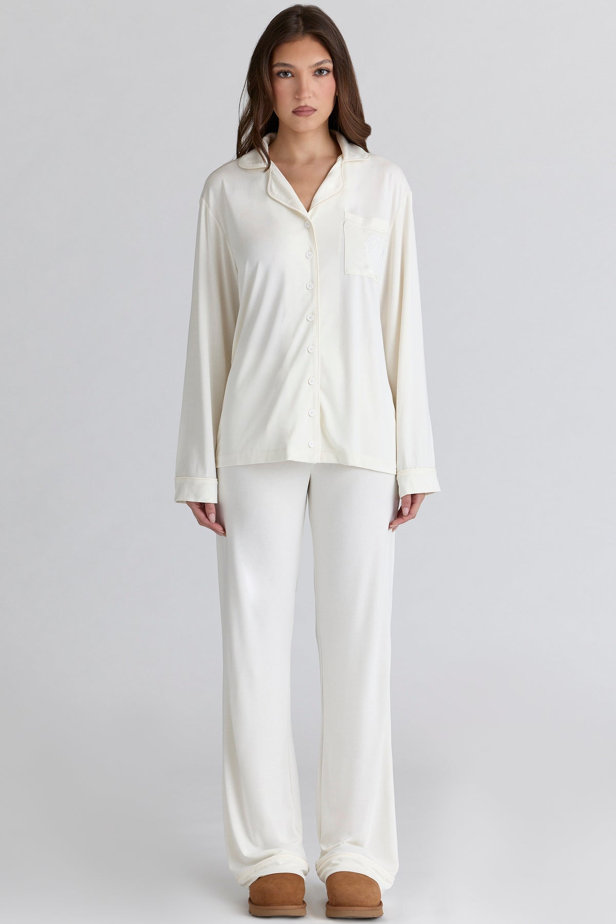 Ivory Soft Modal Pajama Set