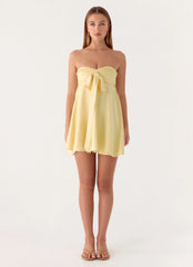 Riven Mini Dress - Yellow