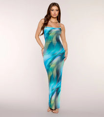 Endless Summer Abstract Maxi Dress