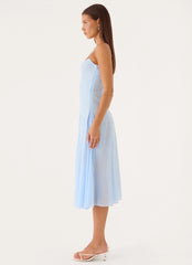 Erynda Midi Dress - Blue