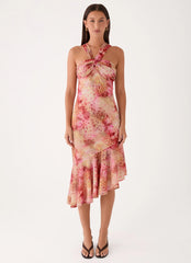 Sinnie Midi Dress - Botanic Cheetah