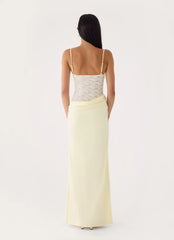 Emesy Lace Maxi Dress - Yellow
