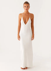 Yalina Knit Maxi Dress - Ivory