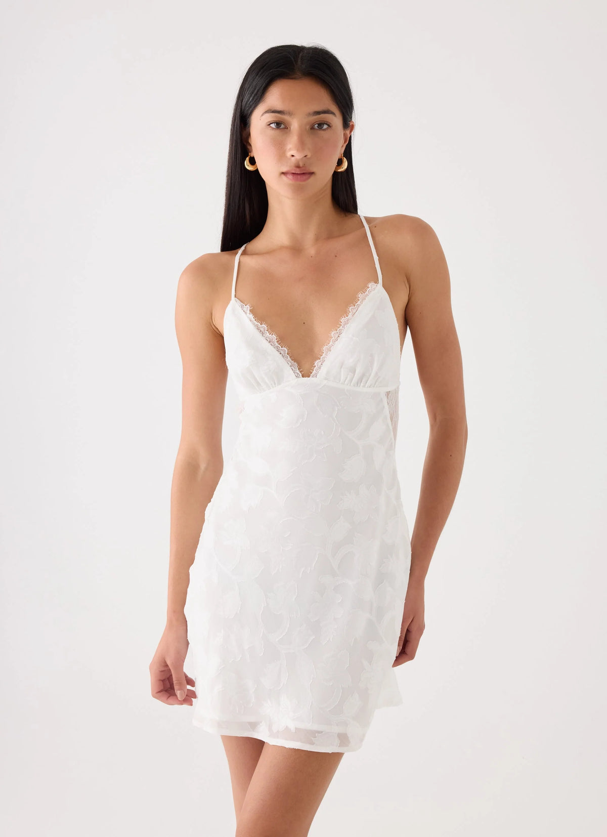 Leeana  Mini Dress - White