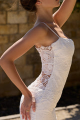 White Broderie Anglaise Lace Midi Dress
