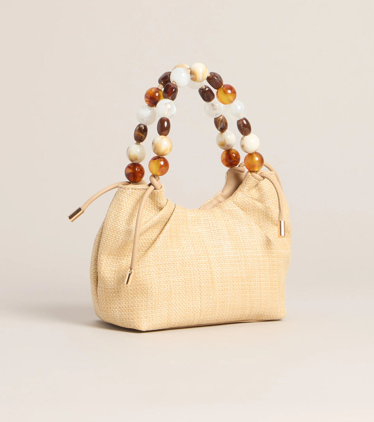 Meet Me Out Beaded Handle Bag