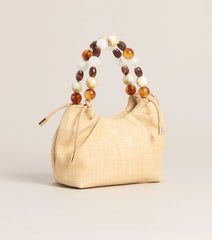 Meet Me Out Beaded Handle Bag