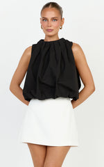 Lioness - Beverly Bubble Top - In Noir