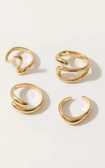 Thelma 4 Ring Pack in Gold
