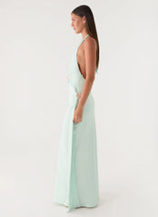 Eleni Halter Maxi Dress - Pistachio