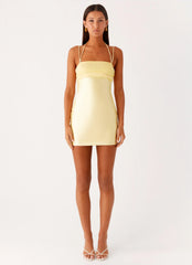 Belize Mini Dress - Lemon