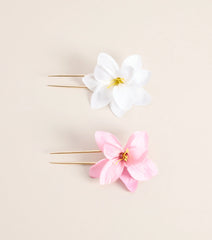 Paradise Pinned Flower Hair Pins