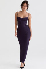Night Shade Corset Maxi Dress