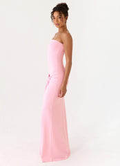 Sandrine Strapless Maxi Dress - Pink