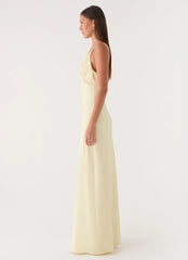 Tove Lace Maxi Dress - Yellow