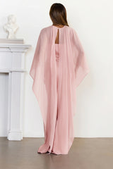 Love Locked In Sheer Overlay Maxi Dress Pink