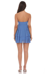 Strapless Ruched Mini Dress
