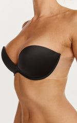 Backless Stick On Bra in Black