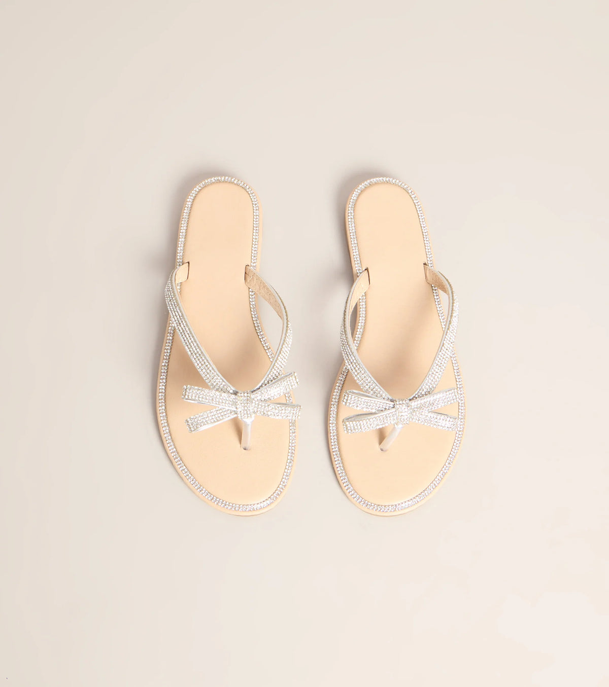 Cute Shine Sparkle Bow Sandals