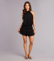 Keep It Cute Halter Mini Dress