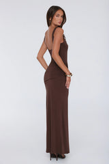 Maximum Style Maxi Dress Brown