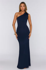 Dreamstate Dressing One Shoulder Maxi Dress Navy